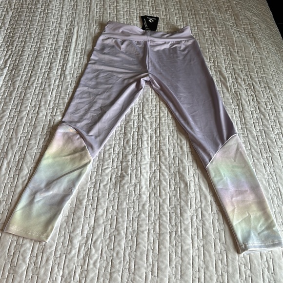 NWT Converse girls Violet Shimmer Leggings - Size L - Picture 2 of 3